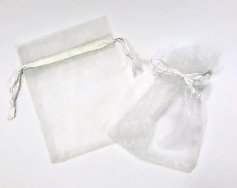 J.K. Primeco Askartelutarvikkeet>Organzapussi Valkoinen 10Kpl/Pkt