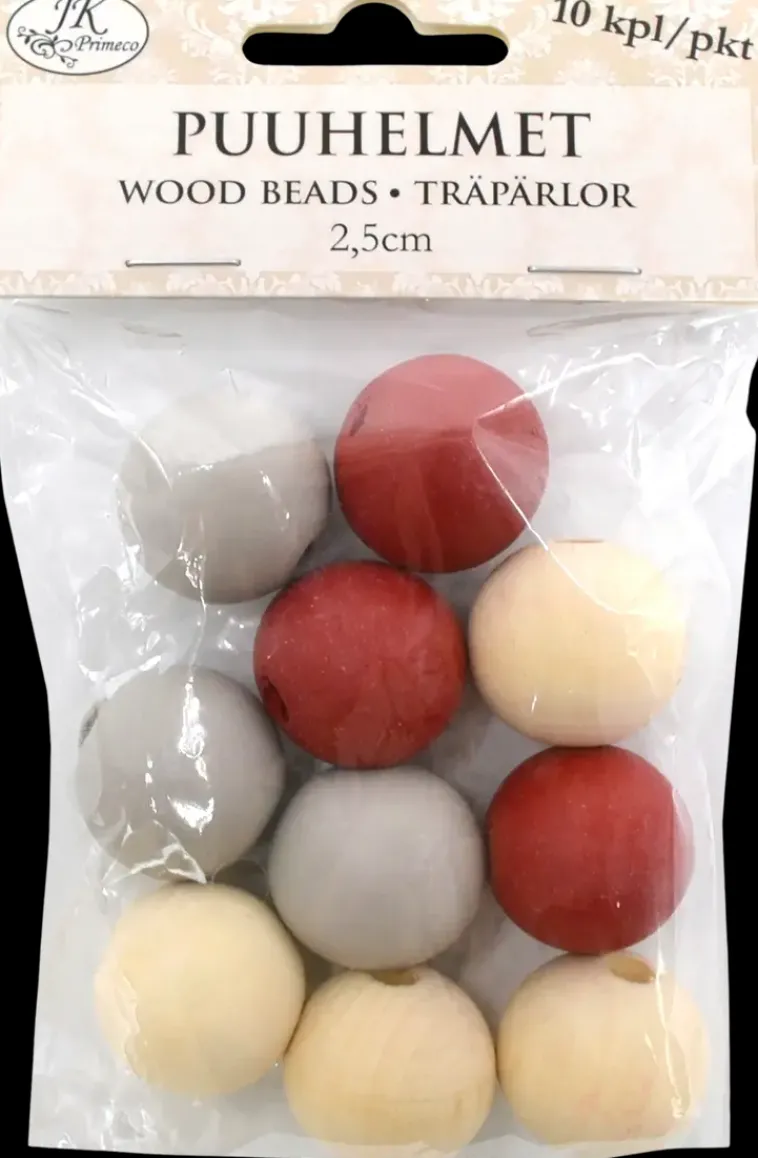 J.K. Primeco Askartelutarvikkeet<Puuhelmet Joululajitelma