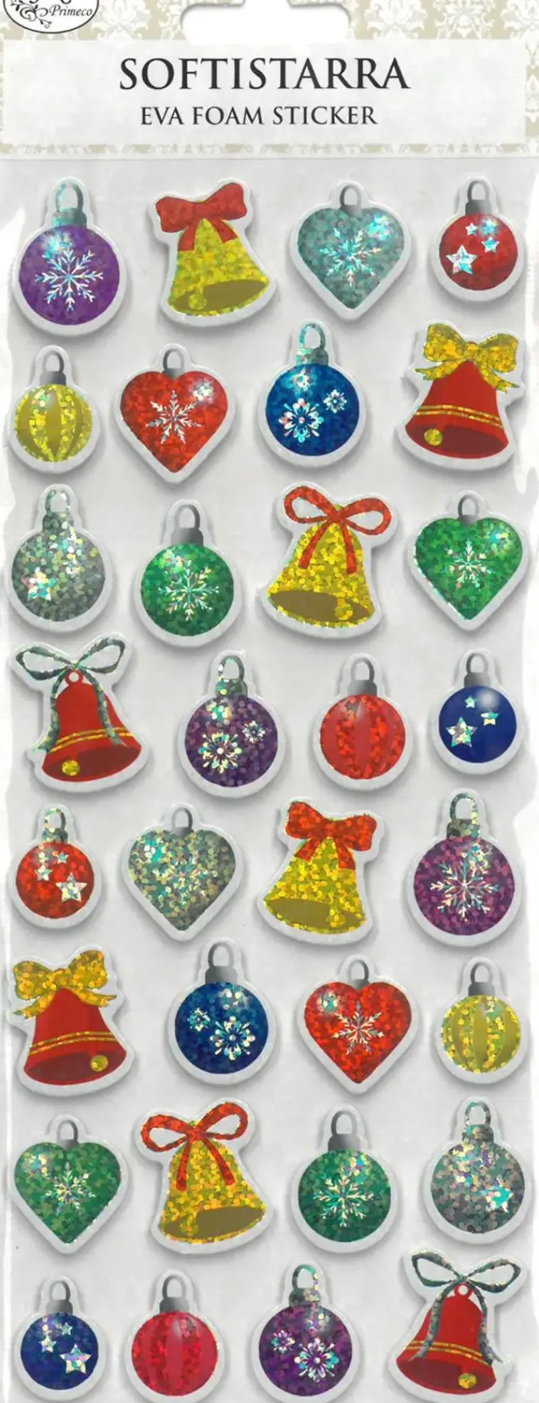 J.K. Primeco Askartelutarvikkeet<Softistarra Joulupallot Hologrammi