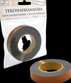 J.K. Primeco Askartelutarvikkeet<Tekonahkanauha 1,5 Cm X 2 M Ruskea