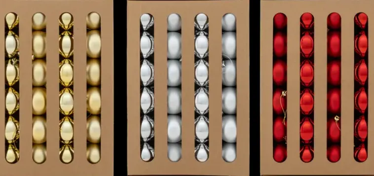 NNX Sesonkijuhlatarvikkeet>Joulupallo 6 Cm 24 Kpl, Erilaisia