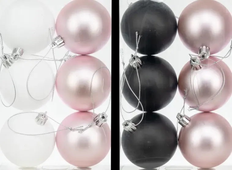 NNX Sesonkijuhlatarvikkeet>Joulupallo 6 Cm Matta 6 Kpl