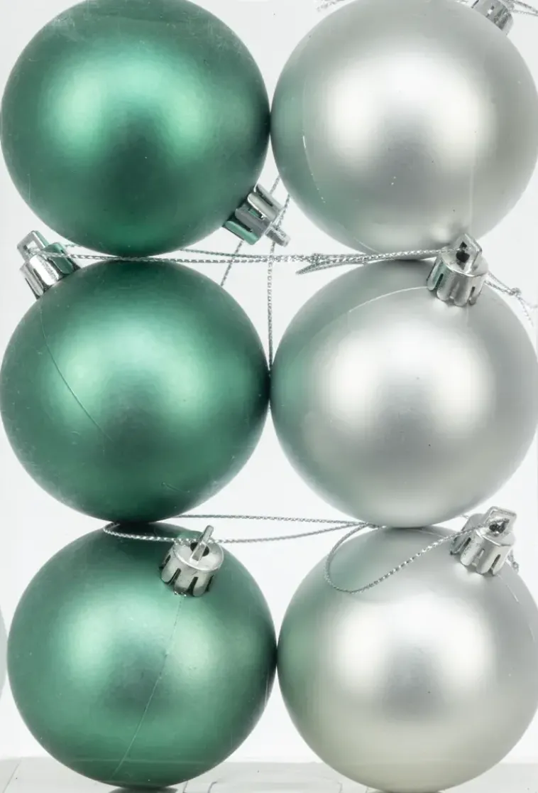 NNX Sesonkijuhlatarvikkeet>Joulupallo 6 Cm Matta 6 Kpl