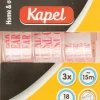 Kapel Toimistotarvikkeet>Teippi Telineessa Kirkas 18Mm X 15,2M 3Kpl