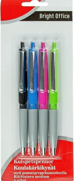 Karto Toimistotarvikkeet>Kuulakarkikyna 4Kpl/Pkt Varilajitelma