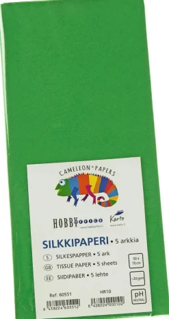 Karto Askartelutarvikkeet>Silkkipaperi Vihrea 50X70Cm 5Ark/Pkt