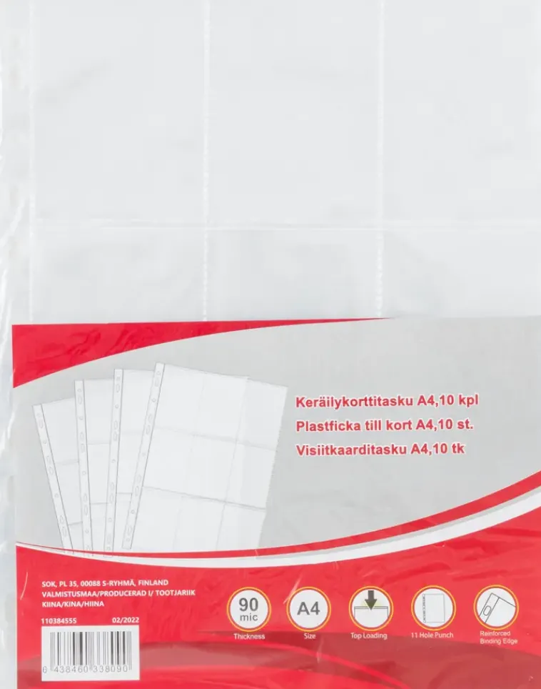 Ei merkkiä Toimistotarvikkeet>Kerailykorttitasku 10 Kpl