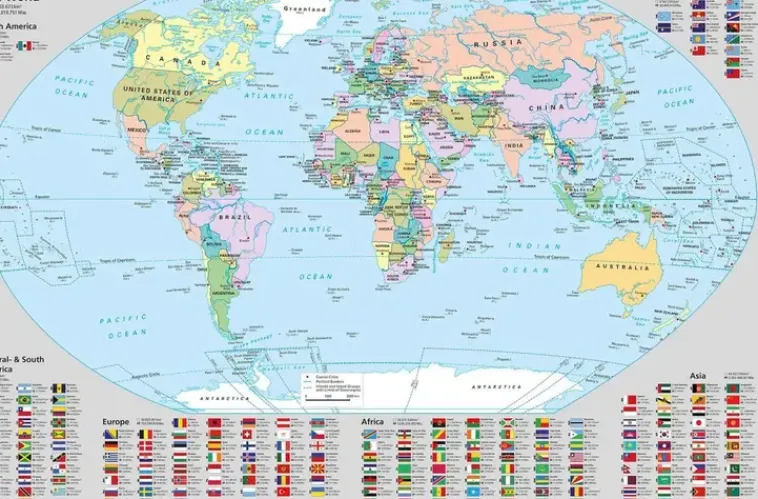 Ei merkkiä Toimistotarvikkeet>Kirjoitusalusta Maailman Kartta 590X390 Mm