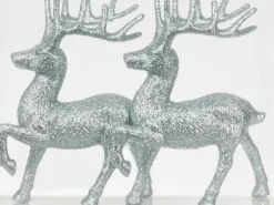 NNX Sesonkijuhlatarvikkeet>Koriste Peura Hopea 2Kpl M