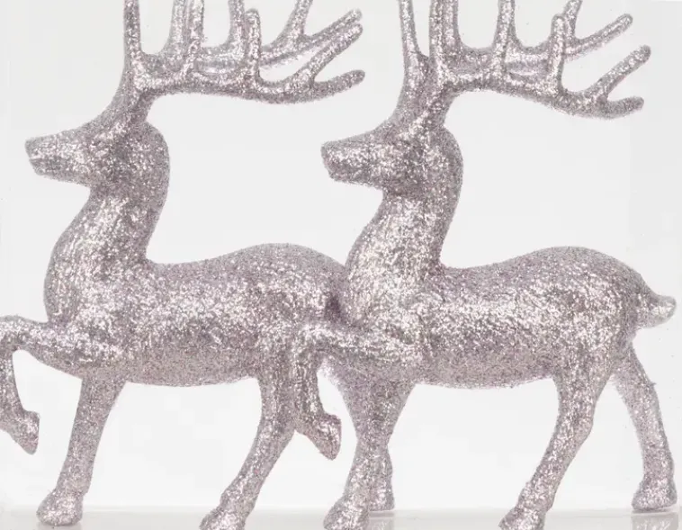 NNX Sesonkijuhlatarvikkeet>Koriste Peura Pinkki 2Kpl M