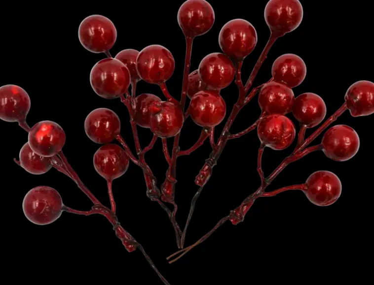 J.K. Primeco Askartelutarvikkeet>Koristemarjat Punainen 5Kpl/Pkt