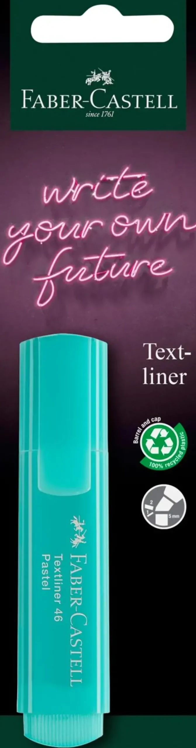 Faber-Castell Toimistotarvikkeet>Korostuskyna 46 Pastelli Pinkki,Turkoosi,Vaalean Vihrea