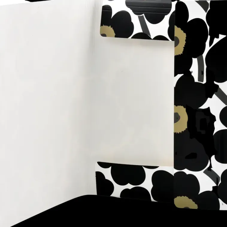 Marimekko Paperitarvikkeet>Kulmalukkokansio A4 Unikko Musta