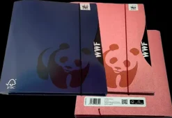 WWF Paperitarvikkeet>Kulmalukkokansio A4 Kuminauhalla