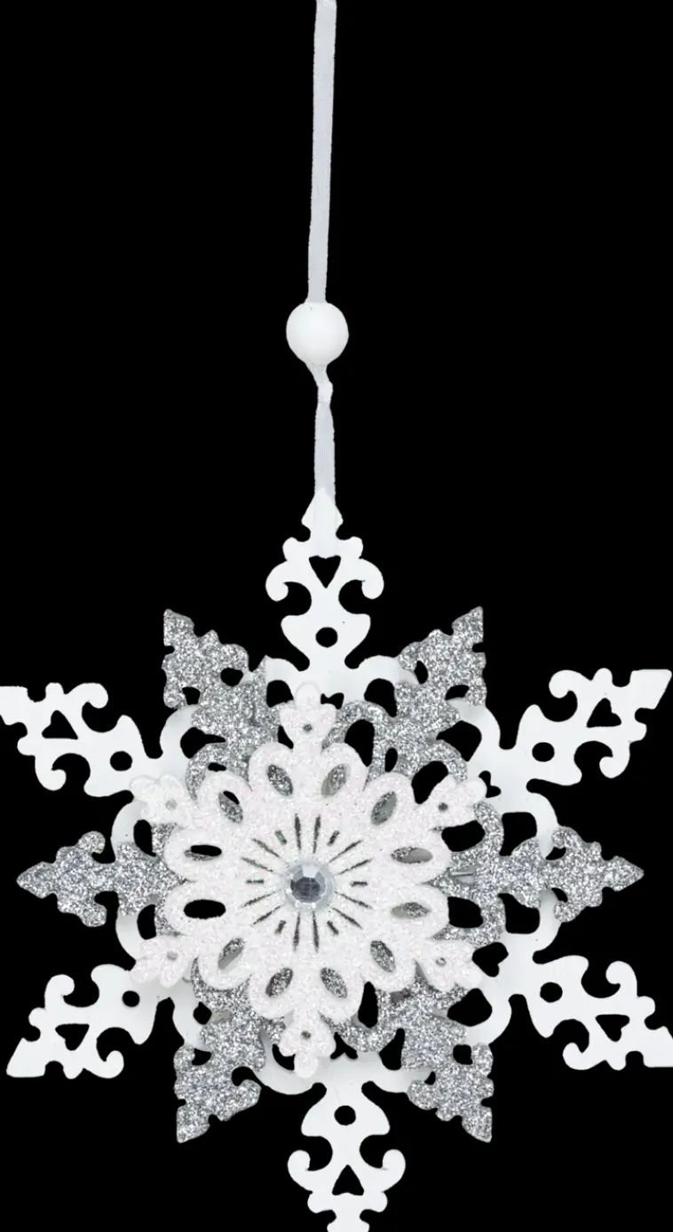 Carrefour Sesonkijuhlatarvikkeet>Kuusenkoriste Lumihiutale 12 Cm