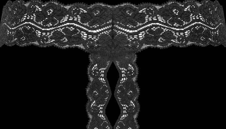 Underneath Seksivalineet<Kyra Avohaara Stringit S/M Black