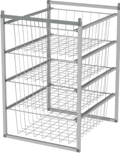 Lanka ja Muovi Säilytyskalusteet<Oy Koritelinesarja 500 Matala 4 Korilla