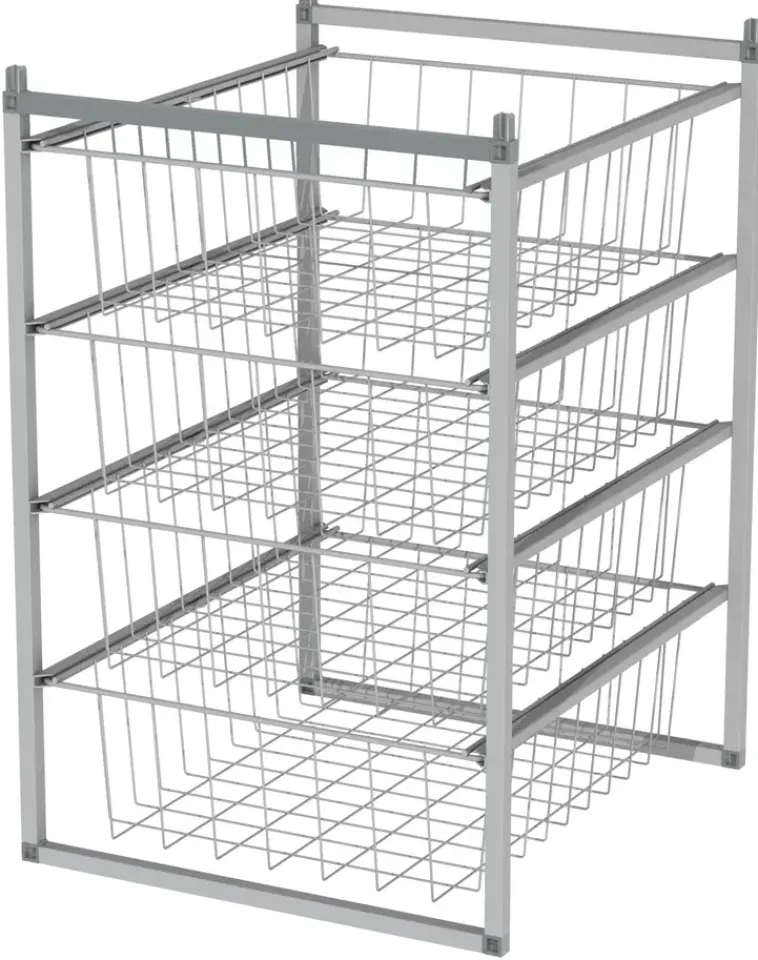 Lanka ja Muovi Säilytyskalusteet<Oy Koritelinesarja 500 Matala 4 Korilla