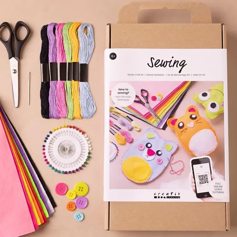 Ei merkkiä Askartelutarvikkeet<Lasten Askartelupakkaus Ompelu, Nallet