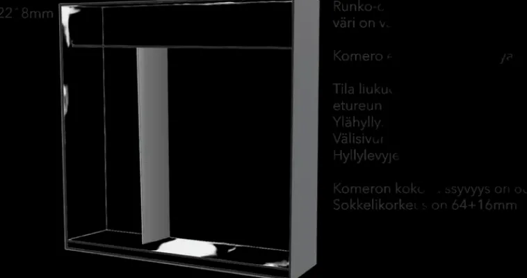 Finndeco Eteiskalusteet<Liukuovikomero 984X2218 Setdesign 11