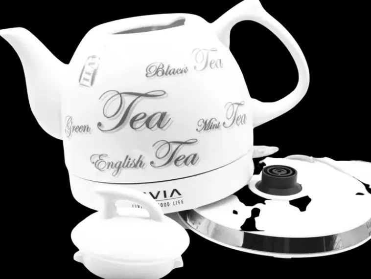 Livia Kahvi Ja Tee<Keraaminen Vedenkeitin 1,0 L Valkoinen