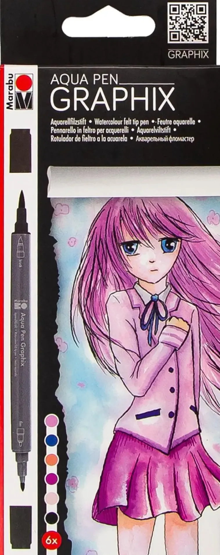 Marabu Askartelutarvikkeet>Graphix Manga Kaksipainen Vesivarikyna