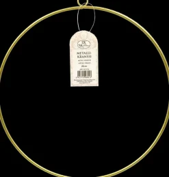 J.K. Primeco Askartelutarvikkeet>Metallikranssi Kulta 25Cm