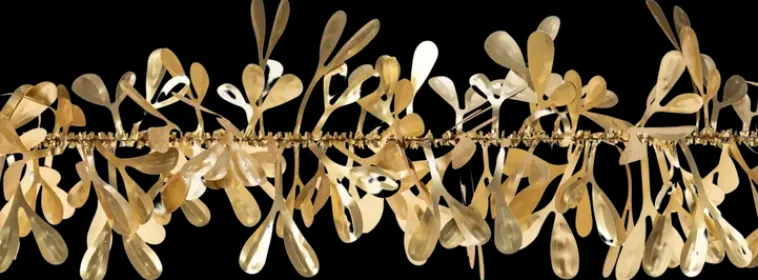 Weiste Sesonkijuhlatarvikkeet>Mistelipunos Satiinikulta 90Mm*2M