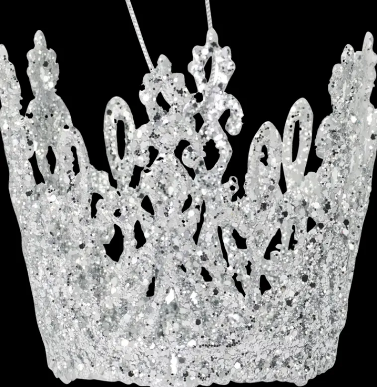 Weiste Sesonkijuhlatarvikkeet>75Mm Filigraanikruunu Hopeaglitteri