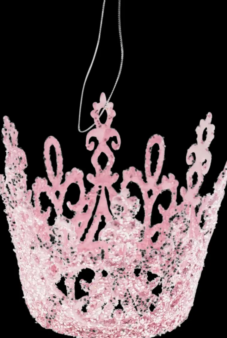 Weiste Sesonkijuhlatarvikkeet>75Mm Filigraanikruunu Rosaglitteri