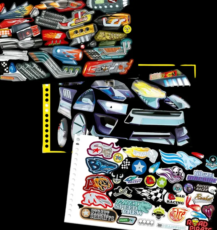 Monster Cars Askartelutarvikkeet<Taskuvarityskirja