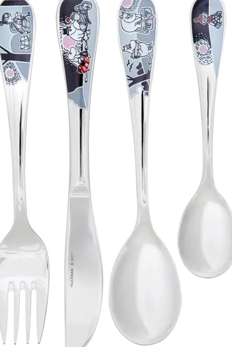 Moomin Arabia Finland Aterimet Ja Ottimet>Moomin Arabia Hackman Muumi Lasten Aterinsetti Seikkailu Muutto 4-Osainen