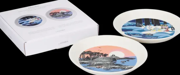 Moomin Arabia Finland Astiat>Moomin Arabia Lumilyhty Ja Muumi Lautassetti 19 Cm