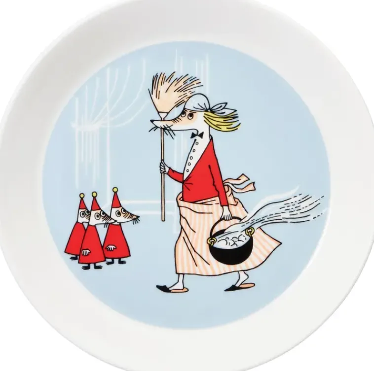 Moomin Arabia Finland Astiat>Moomin Arabia Muumi Lautanen Vilijonkka 19 Cm Harmaa