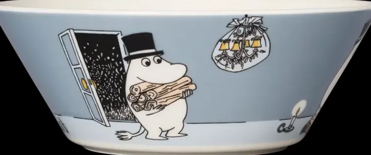 Moomin Arabia Finland Astiat>Moomin Arabia Muumi Muumipappa Kulho 15Cm Harmaa