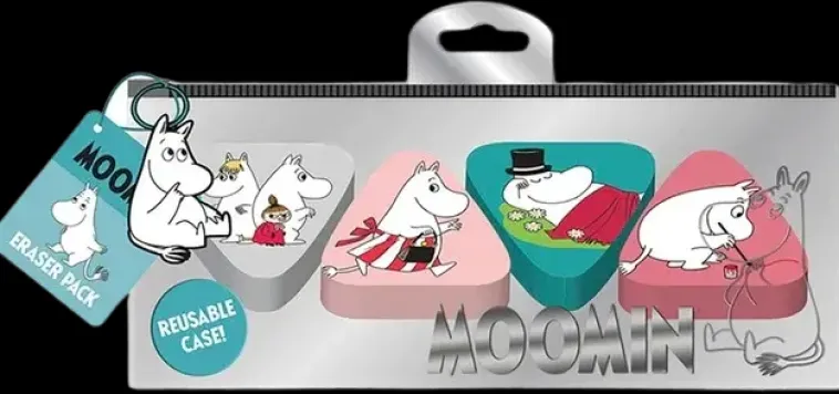 Muumi Toimistotarvikkeet>Pyyhekumit 4Kpl