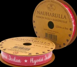 J.K. Primeco Askartelutarvikkeet>Nauharulla Hyvaa Joulua Punainen 1,5Cm X5M