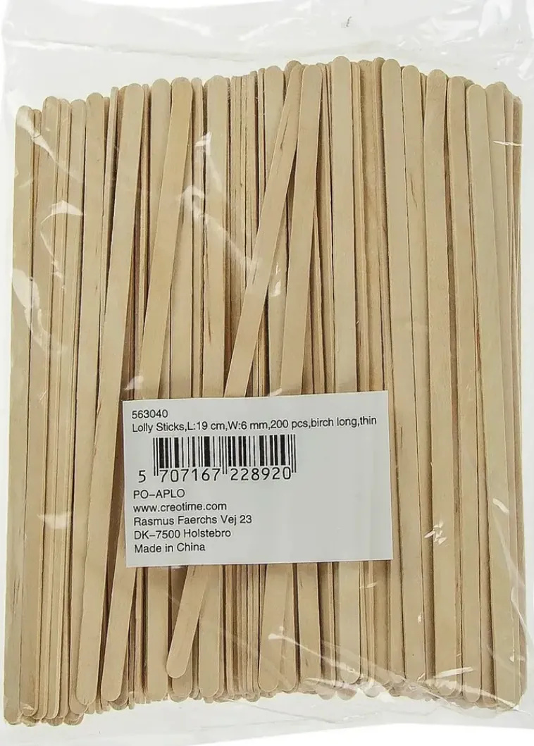 Nellen Askartelutarvikkeet<Jaatelotikut 19Cm 200Kpl