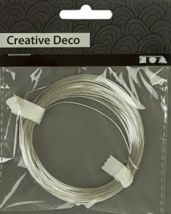 Nellen Askartelutarvikkeet<Metallilanka Hopea 0,6Mm X 10M