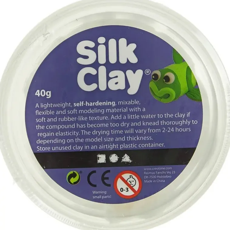 Nellen Askartelutarvikkeet<Silkkimassa 40G Valkoinen