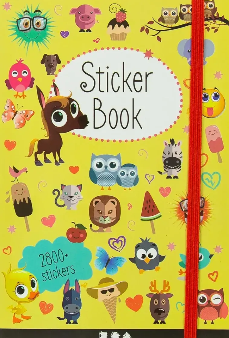 Nellen Askartelutarvikkeet<Tarrakirja 80 Sivua 2800 Erilaista Tarraa