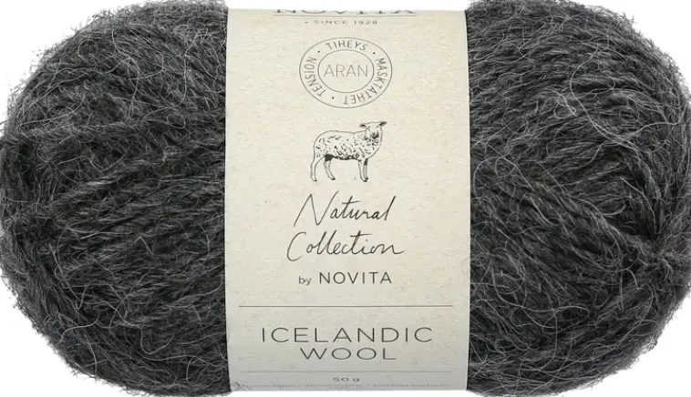 Novita Käsityötarvikkeet>Icelandic Wool 50G Grafiitti 044