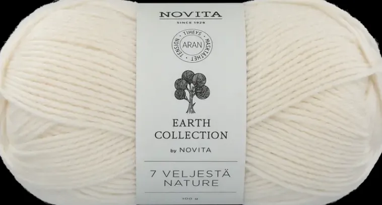 Novita Käsityötarvikkeet>Lanka 7 Veljesta Nature 100G 010