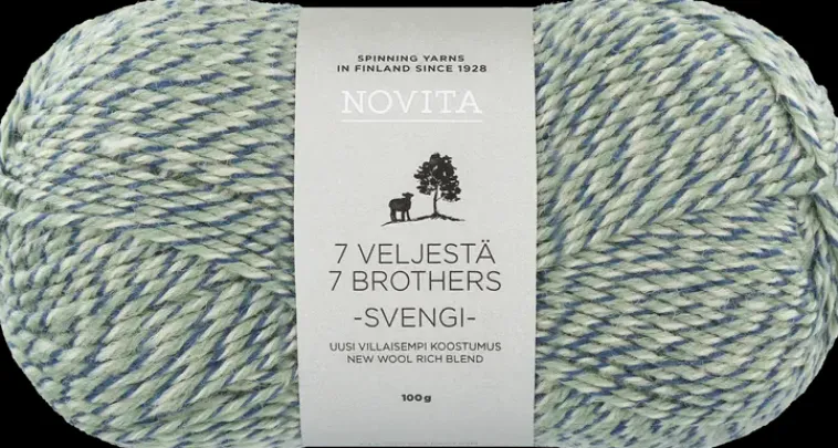 Novita Käsityötarvikkeet>Lanka 7 Veljesta Svengi 100G Pastilli 8151