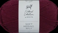 Novita Käsityötarvikkeet>Lanka Soft Merino 4 Ply 50 G Villiviini 594