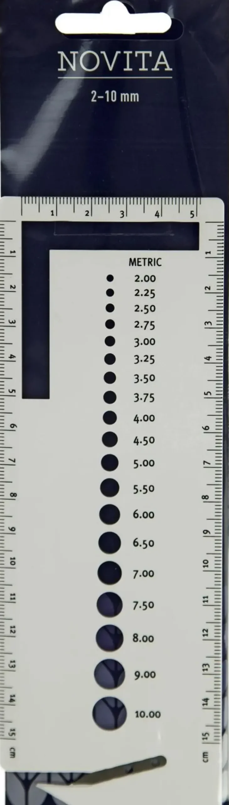 Novita Käsityötarvikkeet>Neulepuikkojen Puikkomittari Ja Leikkuri
