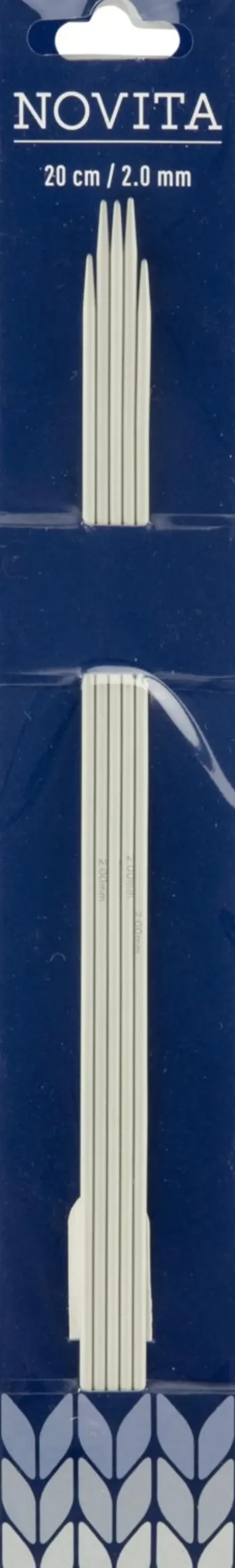 Novita Käsityötarvikkeet>Sukkapuikko 20Cm - 2Mm, Harmaa