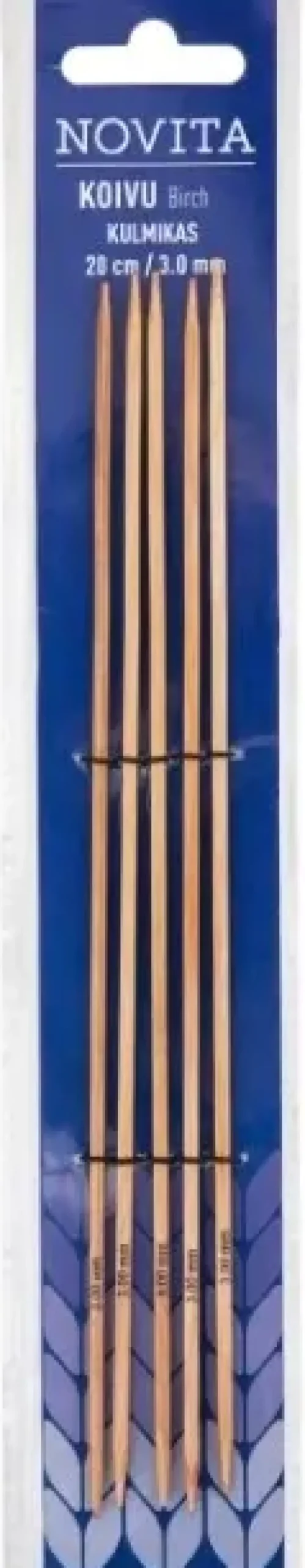 Novita Käsityötarvikkeet>Sukkapuikko Kulmikas 20Cm - 3 Mm Koivu