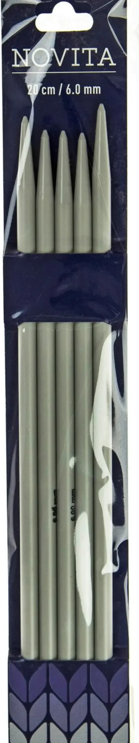 Novita Käsityötarvikkeet>Sukkapuikot 20Cm - 6 Mm Harmaa