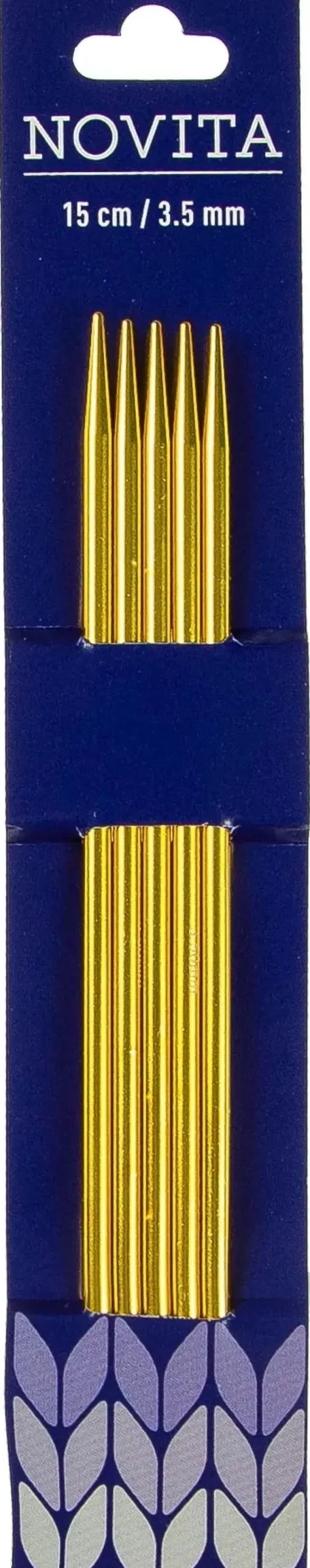 Novita Käsityötarvikkeet>Sukkapuikot 15Cm - 3,5 Mm Kulta